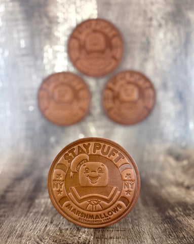 "STAY PUFT" Ghostbusters - Leather Coaster Set (Set of 4)