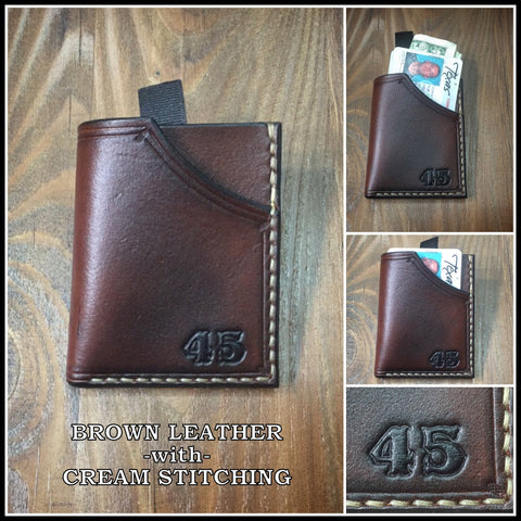 Leather Minimalist Front Pocket Wallet (DOUBLE DIGITS EDITION)