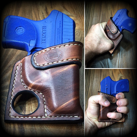 Leather Pocket Purse Holster for Ruger LCP .380